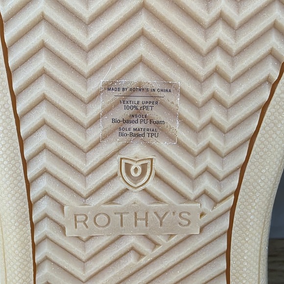 Rothy's RS01 Sneakers Mens Size 10 Navy Blue Knit Gum Washable Casual Shoes - Picture 15 of 15